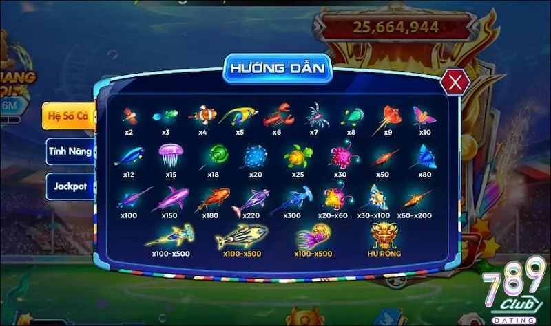 Giới thiệu game bắn cá ăn xu tại 789club