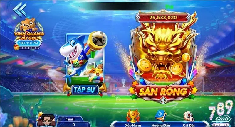 Hướng dẫn chơi game bắn cá ăn xu tại 789club